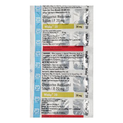 WINBP 20mg Tablet 15's - Hypertension-Ang