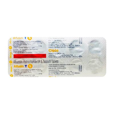 ALFUSIN T 5 Tablet 10's - Bladder And Prostate Disorders-Dru