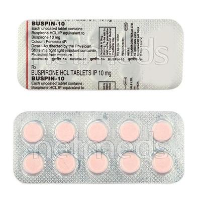 Buspin 10mg Tablet 10'S - Anxiety-Anx
