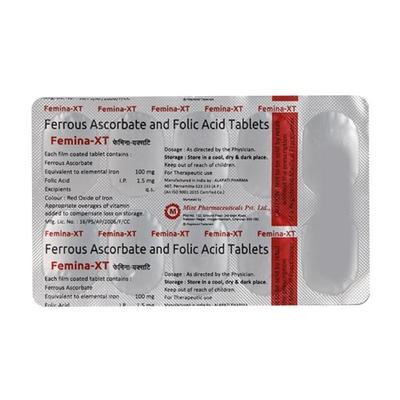 Femina XT Tablet 10'S - Iron Supplement/Anaemia-Vma