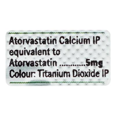 Atocor 5mg Tablet 10'S - High Cholesterol-Dys