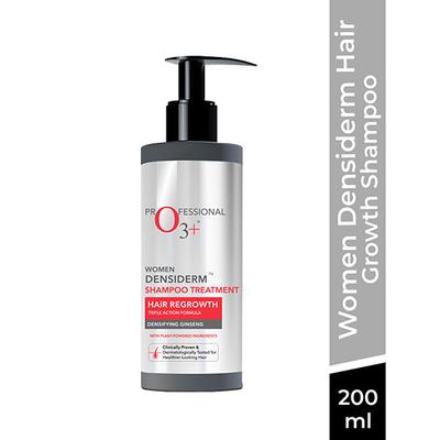 O3+ Women Densiderm Hair Growth Shampoo with Ginseng For Hair Fall Control & Hair Growth 200ml - Shampoos
