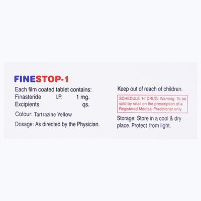 FINESTOP 1mg Tablet 10's - Bladder And Prostate Disorders-Dru