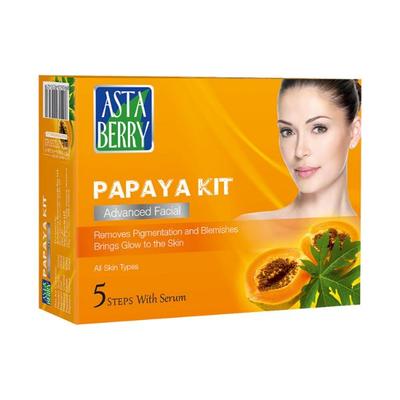 Astaberry Papaya Facial Kit 5 Steps 1s - Facial Kits