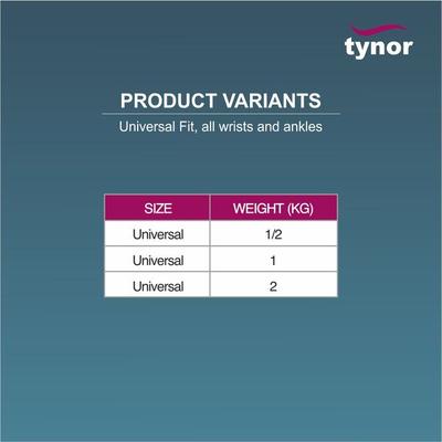 Tynor Weight Cuff 1 kg (H 02) - Abdomen/Neck/Arm/Elbow Supports