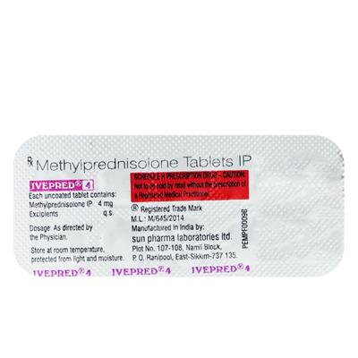 Ivepred 4mg Tablet 10'S - Hormonal Therapy-Cor