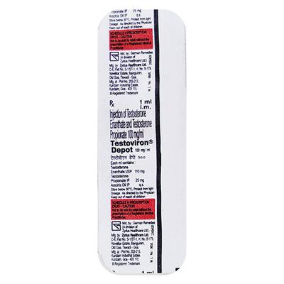 Testoviron Depot 100 Injection 1ml - Hormonal Therapy-And