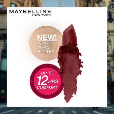 Maybelline New York Color Sensational Creamy Matte Lipstick,607 Red Dy Red 1's - Lipsticks