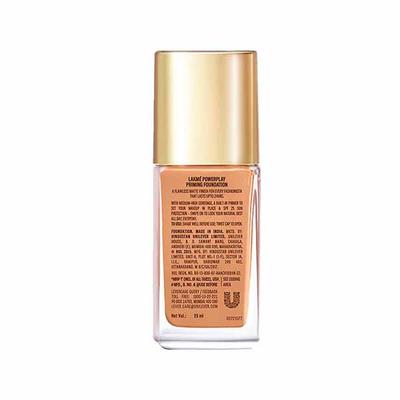 Lakme 9to5 Powerplay Priming Foundation, Built in Primer, Long-Lasting, SPF 20, Cool Cinnamon, 25 ml - Foundation