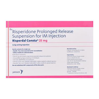 Risperdal Consta 25mg Injection(Pfs) 2ml - Schizophrenia-Aps
