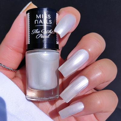 Miss Nails Nail Paint The White Pearl 6 ml - Nail Polish