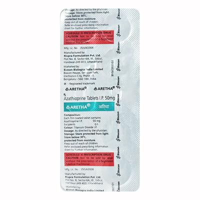 Aretha 50mg Tablet 10'S - Auto Immune Disease-Imm
