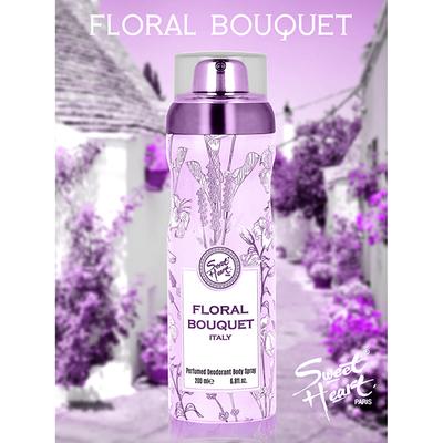 Sweet Heart Floral Bouquet Italy Purplle Deodorant Perfumed Bodyspray 200 ml - Deodorants/Roll-Ons