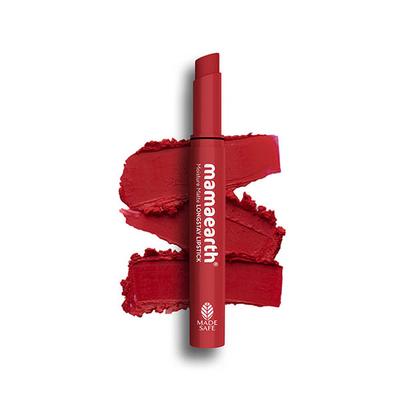 Mamaearth Moisture Matte Long stay Lipstick with Avocado Oil & Vitamin E for 12 Hour Long Stay 07 Raspberry Scarlet 2 gm - Lipsticks