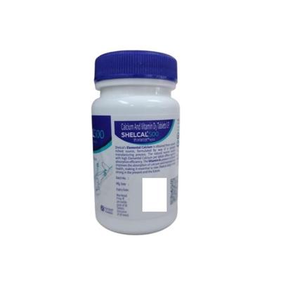 Shelcal 500 Calcium+Vitamin D3 Tablet 30's - Calcium And Minerals