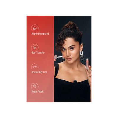Swiss Beauty Hold Me Matte Liquid Lipstick (Daring Salmon) 4.5 ml - Liquid Lipsticks