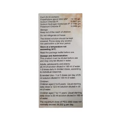 PEGALUP Oral Solution 100ml - Constipation-Lax
