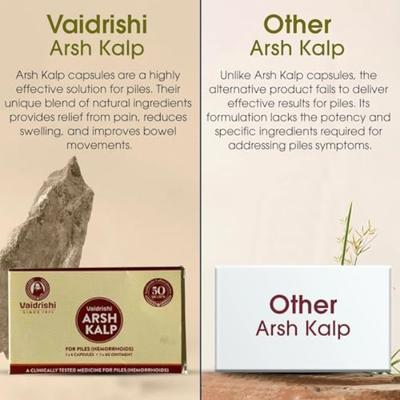 Vaidrishi Arsh Kalp (Capsule 6's + Ointment 6 gm) - Speciality Medicines
