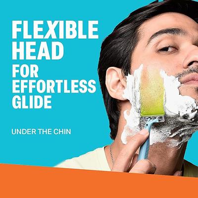Bombay Shaving Company Flexi Smooth Stud Razor -Disposable Razor for Men 5's - Razors & Cartridges