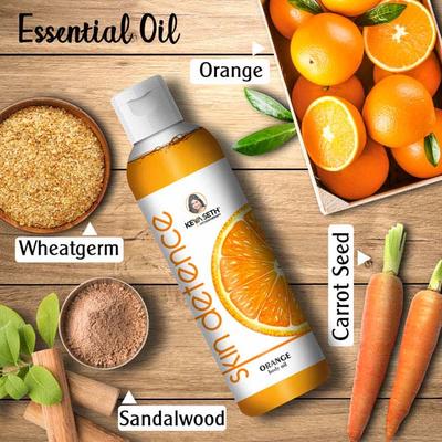 Keya Seth Aromatherapy Orange Body Oil Vitamin C Enriched Native Indian Orange 400ml - Carrier Oils
