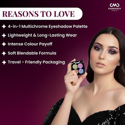 Charmacy Milano Insane Quad Eyeshadow Palette- 02 3.6 g - Eye Shadow Palettes