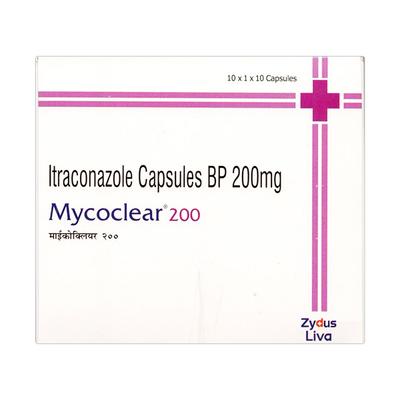 MYCOCLEAR 200 Capsule 10's - Fungal Infections-Anf