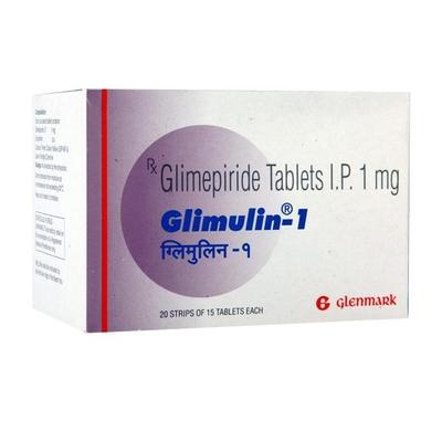 Glimulin 1mg Tablet 15'S - Diabetes-Ant