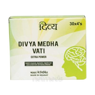 Patanjali Divya Medha Vati Extra Power Tablet 120's - Speciality Medicines