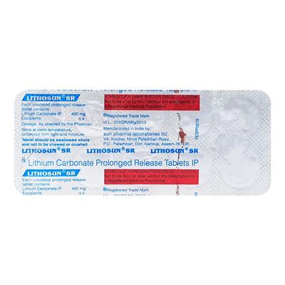 Lithosun SR Tablet 10'S - Psychosis-Ans