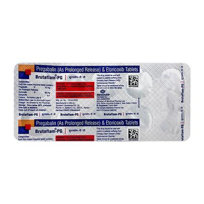 BRUTAFLAM PG Tablet 10's - Neuropathic Pain-Dru