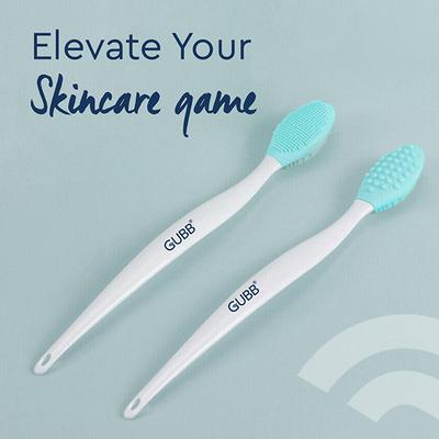 GUBB Silicone Lip Scrubber for Soft, Smooth & Fuller Lips, Dual Sided - 2 Lip Exfoliating Brush 1's - Lip Scrubs