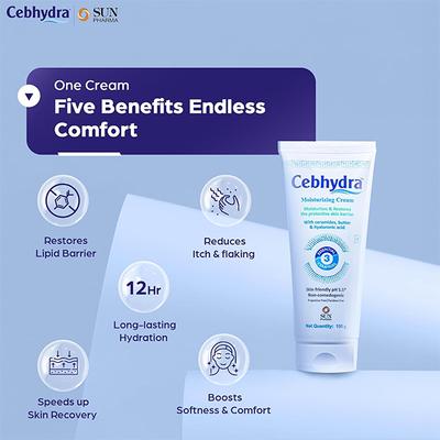 CEBHYDRA MOISTURIZING Cream 100gm - Dry Skin-Emo