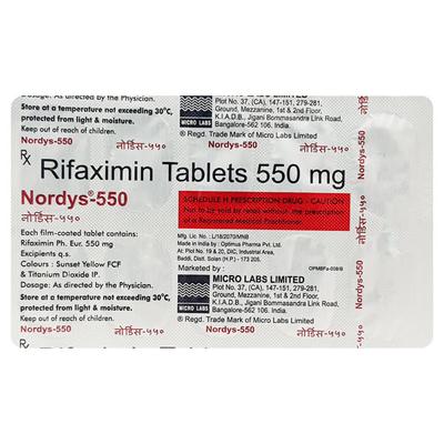 Nordys 550mg Tablet 10'S - Bacterial Infections-OAB