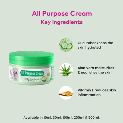 Rosa All Purpose Cream 200 ml - Lotions & Creams