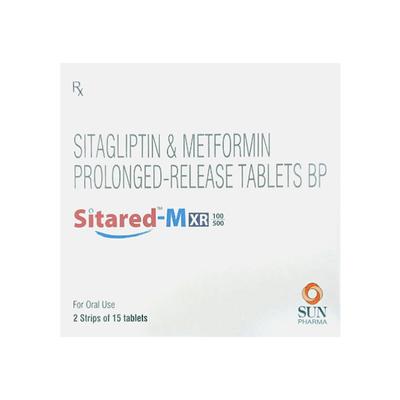 SITARED M XR 100/500 Tablet 15's - Diabetes-Ant