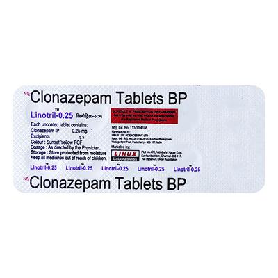 Linotril 0.25mg Tablet 10'S - Anxiety-Anx