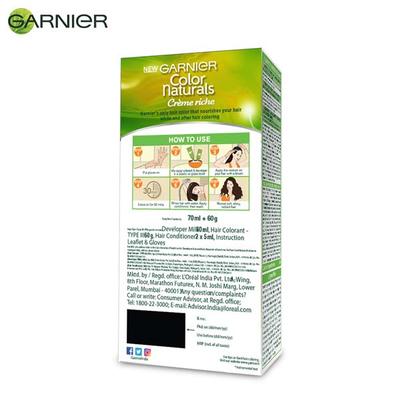 Garnier Color Naturals Creme hair color, Shade 3.16 Burgundy 105.6 gm - Crème