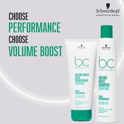 Schwarzkopf Professional Bonacure Volume Boost shampoo with Creatine for Fine Hair with Vegan Keratin 1000 ml - Shampoos