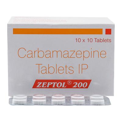 Zeptol 200mg Tablet 10'S - Epilepsy/Convulsion-Ant