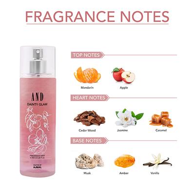 Global Desi Dreamy Daze EDP HD & AND Dainty Glam Body Mist 300 ml - Body Mist/Spray