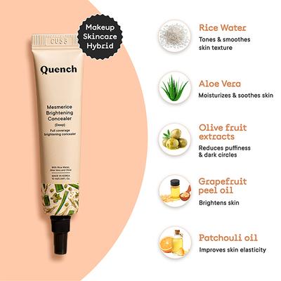 Quench Botanics Mesmerice Brightening Concealer - Medium 10 ml - Concealer