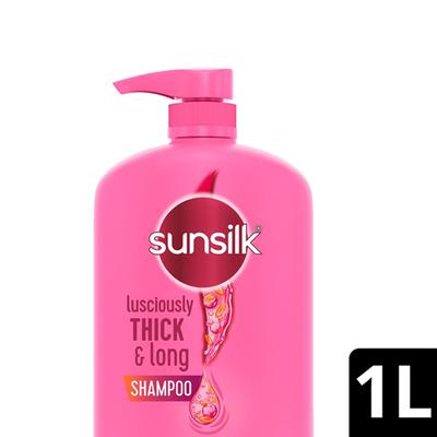 Sunsilk Lusciously Thick & Long Shampoo With Keratin, Yoghurt Protein & Macadamia Oil For 2X thicker & Fuller Hair 1000 ml - Shampoos