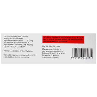 MOX CV 625mg Tablet 10'S - Bacterial Infections-Pen