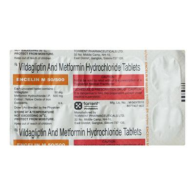 ENCELIN M 50/500mg Tablet 10's - Diabetes-Ant