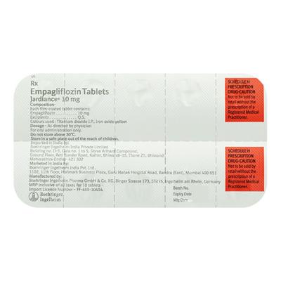 Jardiance 10mg Tablet 10'S - Diabetes-Ant