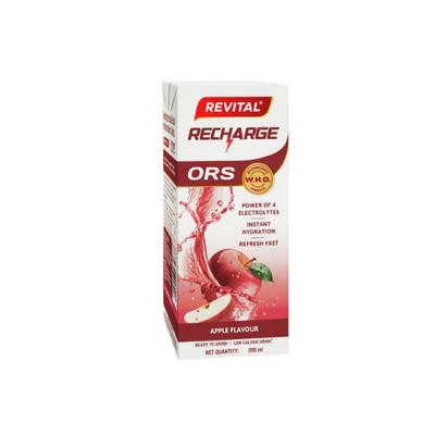 Revital Recharge ORS - Apple Flavour 200 ml - Oral Rehydration (Ors)