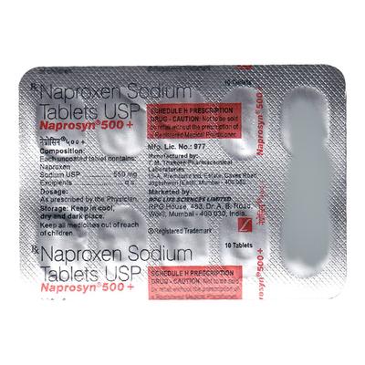 NAPROSYN 500+ Tablet 10's - Pain relief-Nsa
