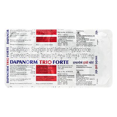 DAPANORM TRIO FORTE Tablet 10's - Diabetes-Ant