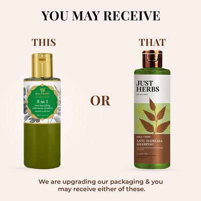 Just Herbs Haircare Amla+Neem Anti-Hairfall Shampoo 200ml - Shampoos