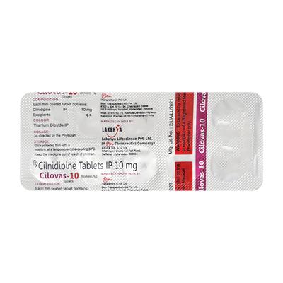 CILOVAS 10mg Tablet 10's - Hypertension-Cal